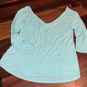 SO soft Women's Light Blue Long Sleeve Top